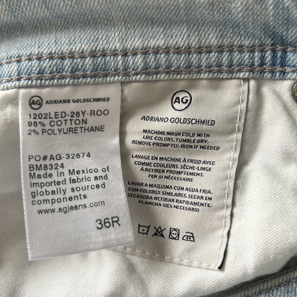 AG-ED DENIM Mens Distressed Blue Jeans. Size 36R - Picture 6 of 7